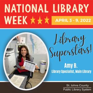 Image post by @stjohnscountylibrary on Instagram