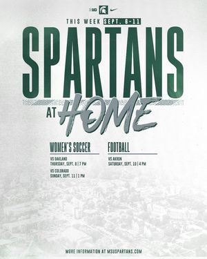 Image post by @msu_athletics on Twitter