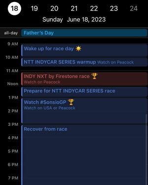 Image post by @indycar on Instagram