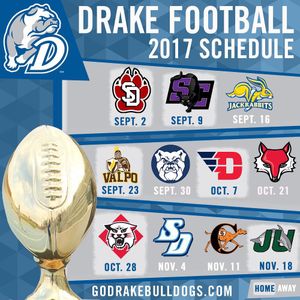 Image post by @drakebulldogsfb on Instagram