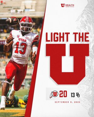 Image post by @Utah_Football on Twitter