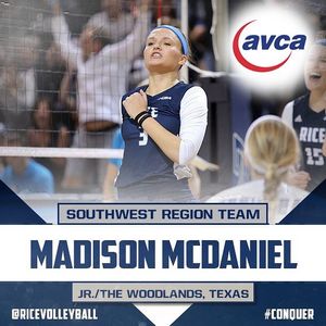 Image post by @ricevolleyball on Instagram