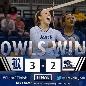 Image post by @ricevolleyball on Instagram