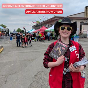 Image post by @cloverdalerodeo on Instagram