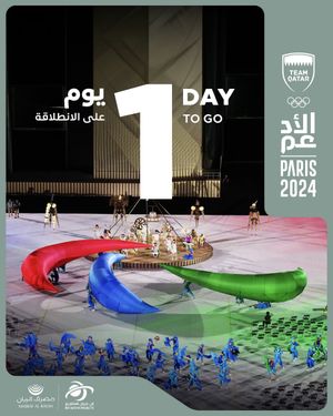 Image post by @qatar_olympic on Twitter/X