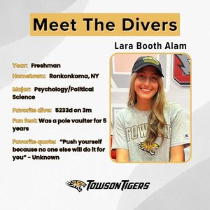 Image post by @towson_diving on Instagram
