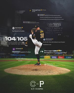 Image post by @Pirates on Twitter