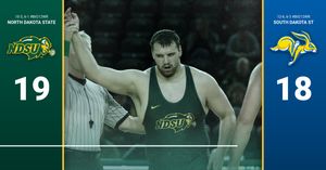 Image post by @NDSUwrestling on Twitter