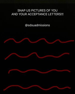 Image post by @sdsuadmissions on Instagram