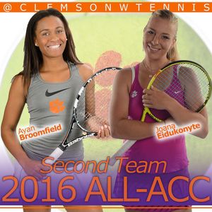 Image post by @clemsonwtennis on Instagram