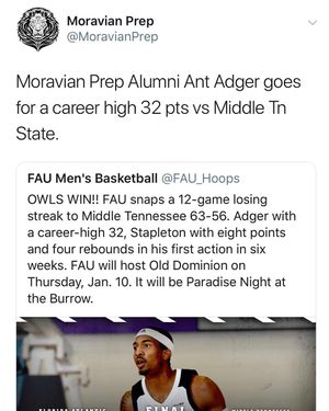 Image post by @moravianprep on Instagram