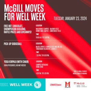 Image post by @mcgillrecreation on Instagram