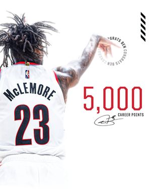 Image post by @trailblazers on Twitter