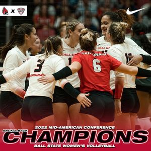 Image post by @ballstatewvb on Instagram