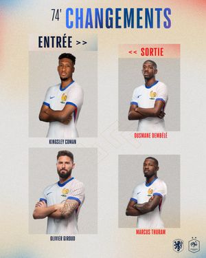 Image post by @equipedefrance on Twitter