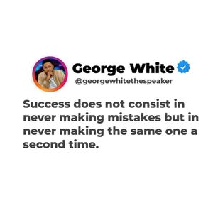 Image post by @iamgeorgewhitethespeaker on Instagram