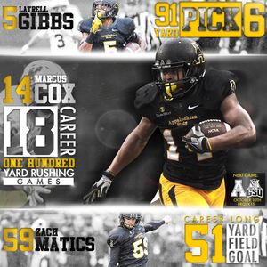 Image post by @appstate_fb on Instagram