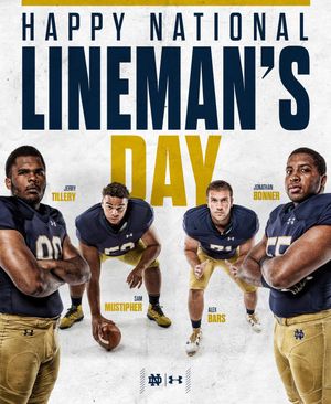 Image post by @ndfootball on Instagram