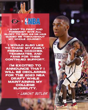 Image post by @lamont_butler1 on Twitter