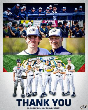 Image post by @ubcbaseball on Instagram