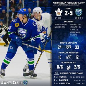 Image post by @UticaComets on Facebook