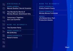 Image post by @DisneyPlus on Twitter