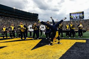 Image post by @umichdrumline on Facebook