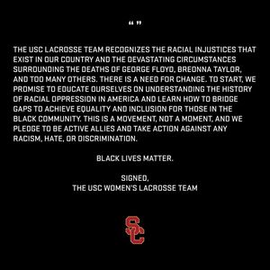 Image post by @usctrojanslax on Instagram