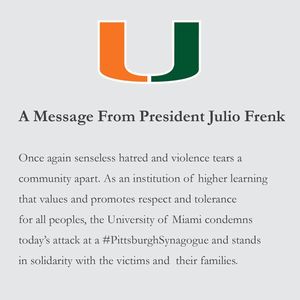 Image post by @univmiami on Instagram