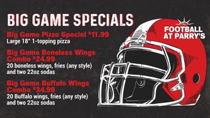 Image post by @ParrysPizzaCastleRock on Facebook