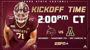 Image post by @txstatefootball on Instagram