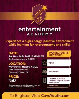 Image post by @CavsEntertainmentTeams on Facebook