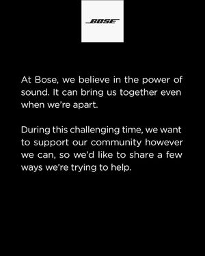 Image post by @bose on Instagram