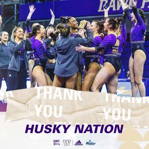 Image post by @uwgymnastics on Instagram