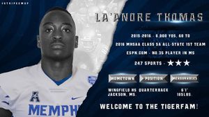 Image post by @memphisfootball on Instagram