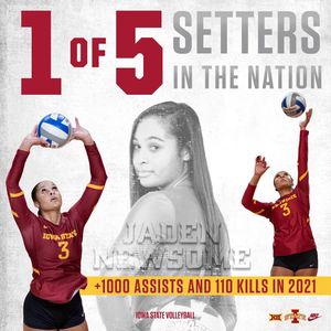 Image post by @iowastatevb on Instagram