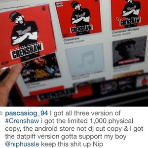Image post by @nipseyhussle on Instagram
