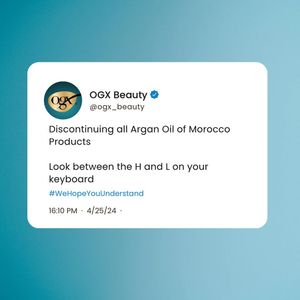 Image post by @ogx_beauty on Instagram
