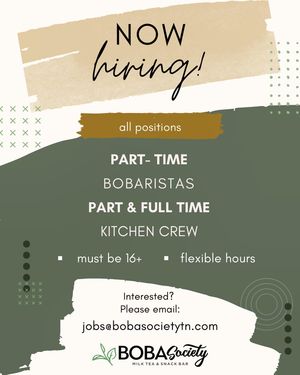 Image post by @bobasocietytn on Instagram