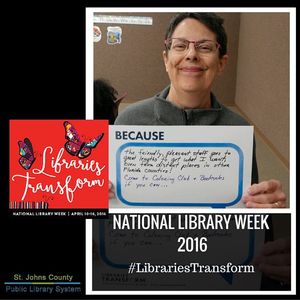 Image post by @stjohnscountylibrary on Instagram