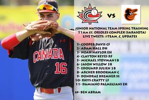 Image post by @baseballcanada on Instagram