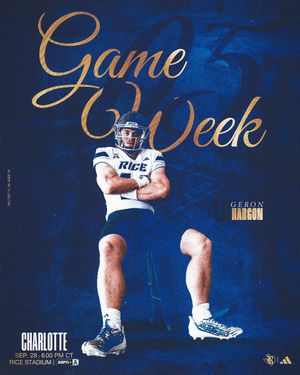 Image post by @RiceFootball on Twitter