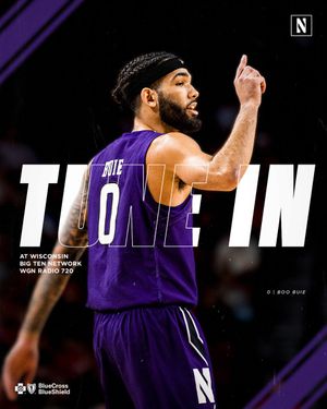 Image post by @NUMensBball on Twitter