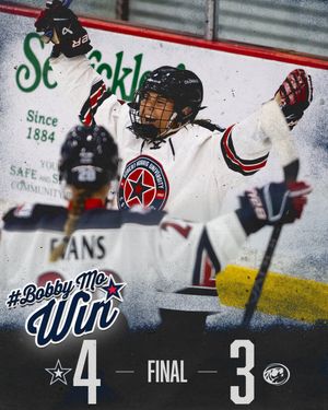 Image post by @RMUWHockey on Twitter
