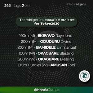 Image post by @nigeriaolympic on Instagram