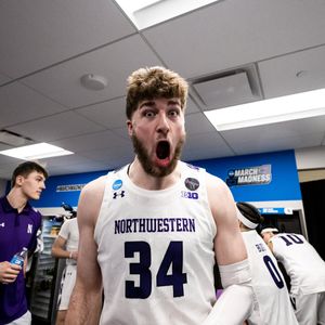 Image post by @NUMensBball on Twitter