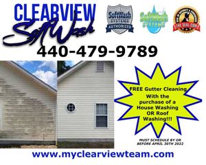 Image post by @clearviewsoftwash.oh on Facebook