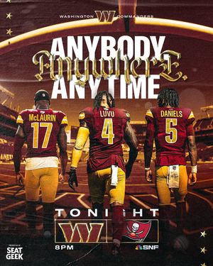 Image post by @Commanders on Twitter