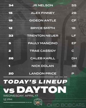 Image post by @Ohio_Baseball on Twitter