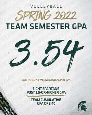 Image post by @msu_volleyball on Instagram